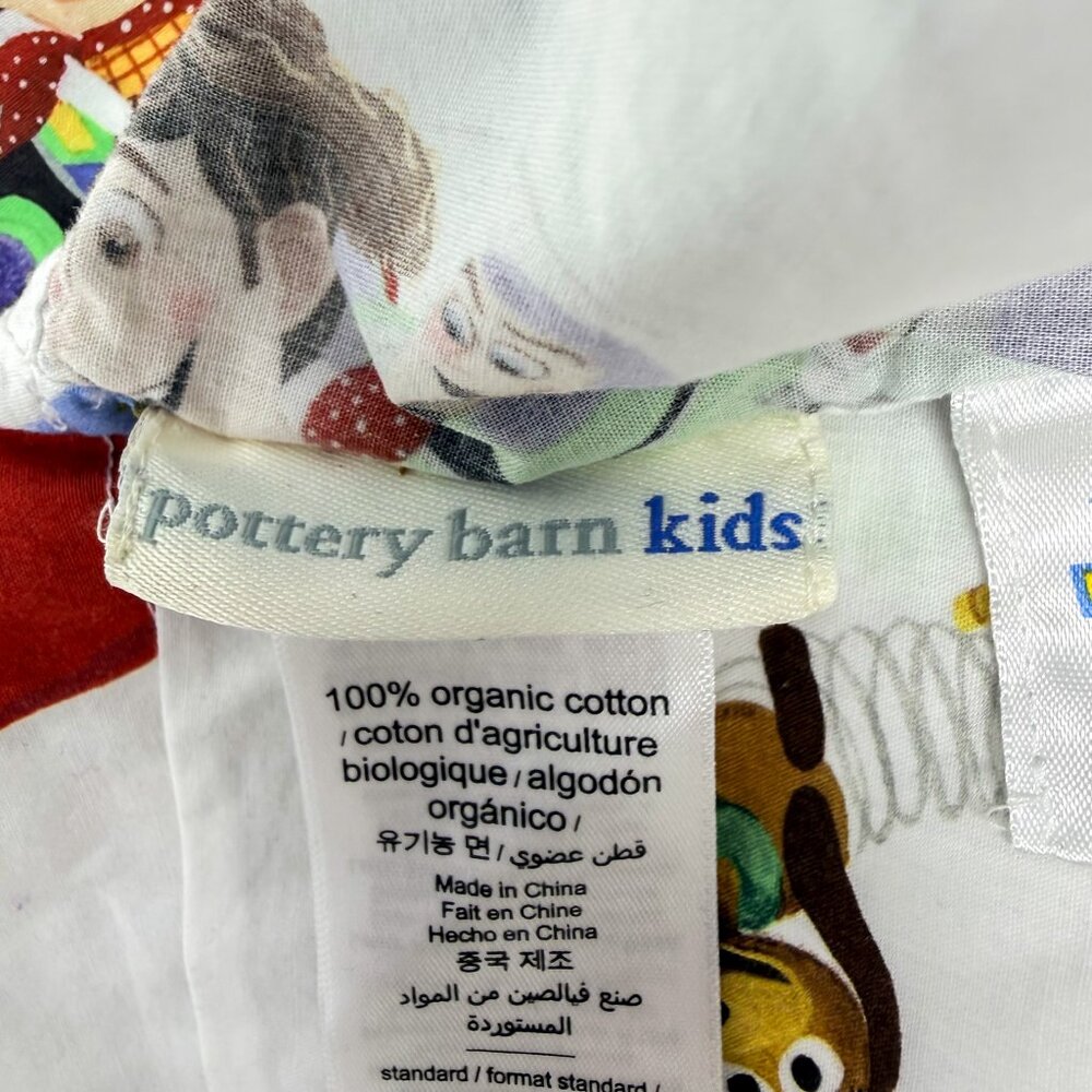 Pottery Barn Kids Toy Story Twin Flat Sheet and Pillowcase Organic Cotton - Picture 5 of 5